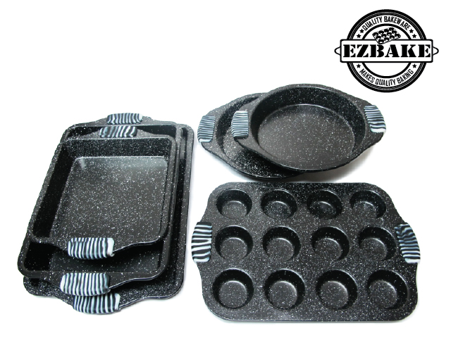 矽膠手柄烤盤6件組 6PCS BAKEWARE SET